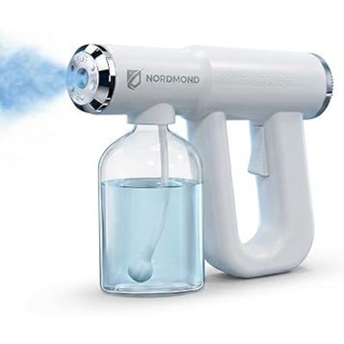 The Original Disinfectant Fogger Machine - Professional Sanitizer Sprayer - ULV Atomizer & Nano Steam Gun – Rechargeable Barber Spray Gun with Blue Light V2