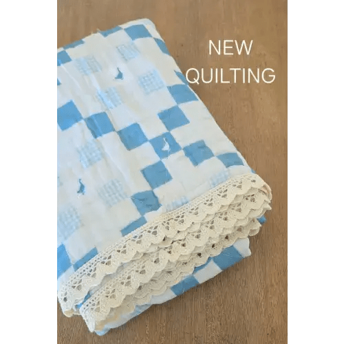 Grandma's Goose QUILTED 6 Layer Gauze Blanket