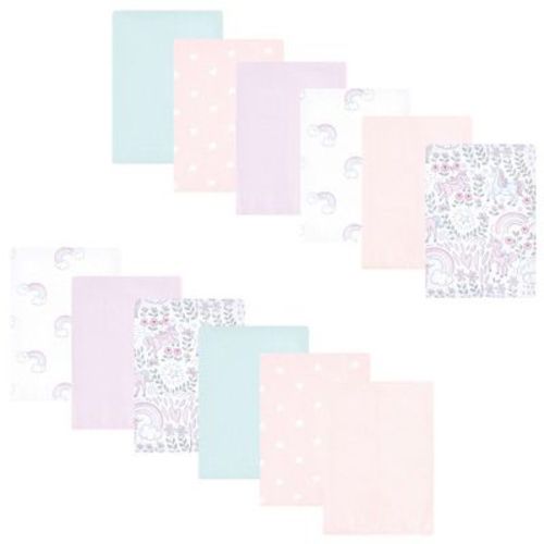 Luvable Friends Hudson Baby Flannel Burp Cloths 12pk Set