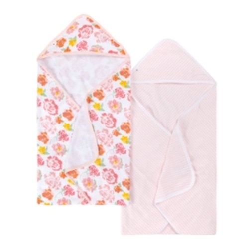 Rosy Spring Organic Cotton Hooded Towels 2 Pack