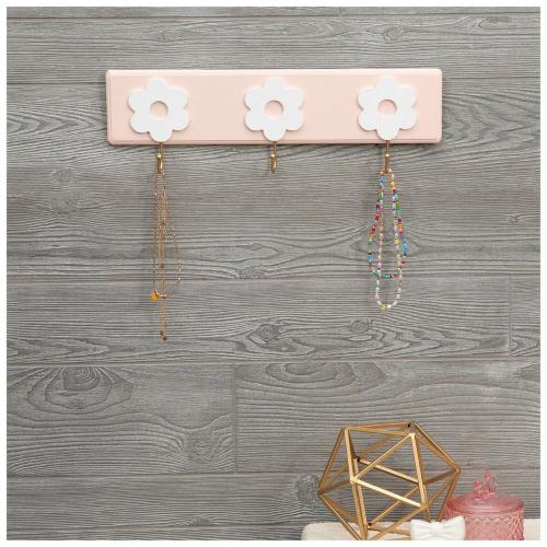 Flower Wall Decor With Hooks