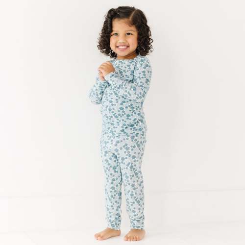 Brave little ones - Bluebell Blossoms Small Ribbed Two-Piece Set