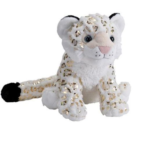 Wild Republic Foilkins Snow Leopard Stuffed Animal, 12 Inches