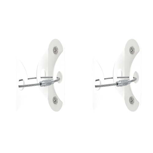 Furniture Anchors (12 Pack) for Baby Proofing, Anti Tip Furniture Anchors Earthquake Straps to 400 LBS,White