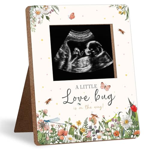 Love Bug Baby Shower Decoration Frame, A Little Love Bug Is On The Way Baby Shower Decorations, New Mom Expecting Parents-to-Be Keepsake Gifts, Pregnancy Milestone Keepsake, Gender Reveal Gifts