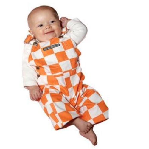 Vols | Tennessee Orange and White Checkered Infant Game Bibs | Alumni Hall