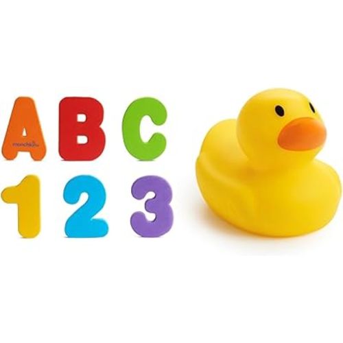 Munchkin® LearnTM 36pc Bath Letters and Numbers + White Hot® Safety Bath Ducky