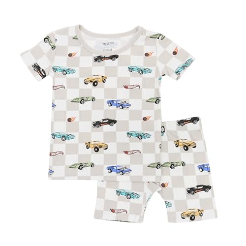 KYTE BABY, Short Sleeve Toddler Pajama Set, 97% Rayon made from Bamboo, 3% Spandex