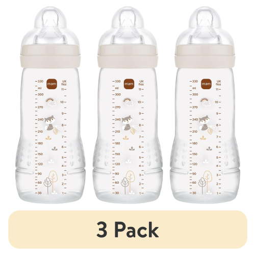 (3 pack) MAM Easy Active 11oz Bottle, 2 Pk, Unisex