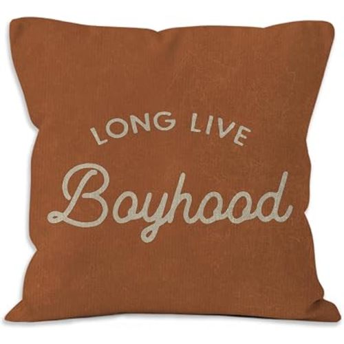 Long Live Boyhood Boys Room Throw Pillow Covers 18x18 Home Decor