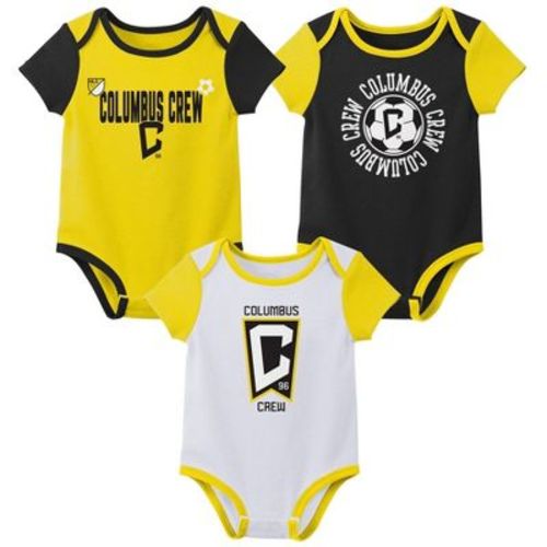 MLS Columbus Crew Infant Boys' 3pk Bodysuit - 6-9M