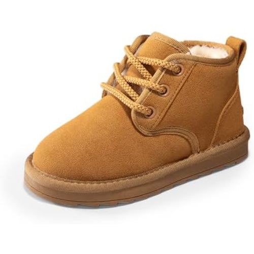 DREAM PAIRS Toddler Boots Kids Boys Girls Winter Zipper Warm Faux Fur FuzzyGo Kid's Cozy Walking Ankle Boots