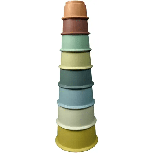 NEAFRON 8 PCS Baby Stacking Toys for Toddlers 1-3, Nesting Cups, Early Educational Development Baby Stacking Cups, Bathing Toys for Boys and Girls