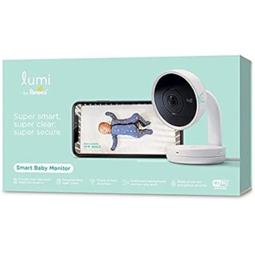 Smart Baby Monitor: HD Video Baby Monitor (with camera and audio), Wifi, Night Vision, Temperature & Humidity Tracking - Compatible with the Lumi Smart Sleep System (Sold Separately)