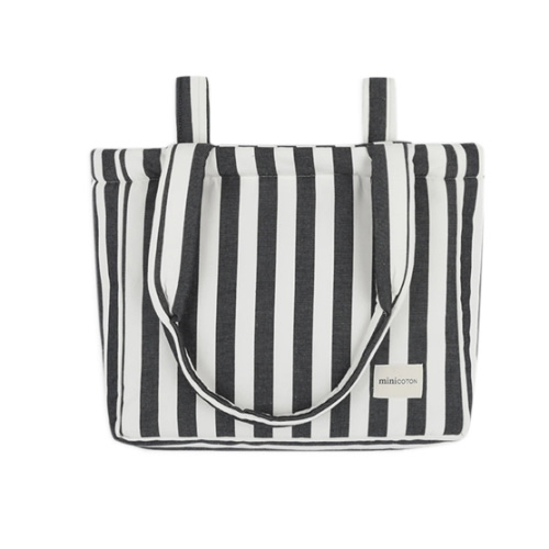 Handle Black + White Bag · Minicoton