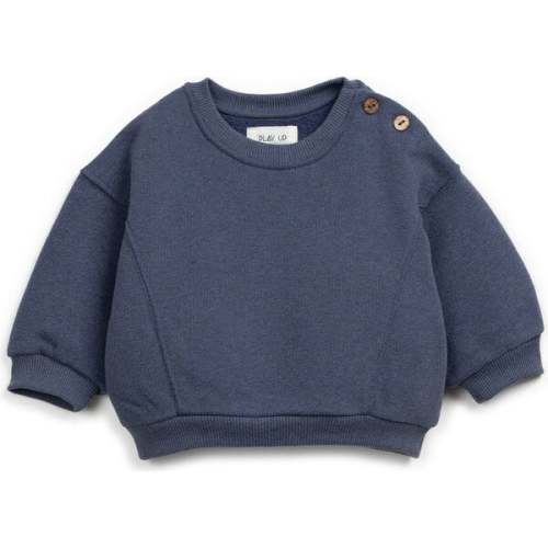 Baby Fleece Sweatshirt, Blue - Play Up | Maisonette
