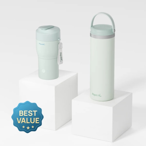 On-the-Go Bundle: Portable Milk Warmer + 22oz Milk Cooler