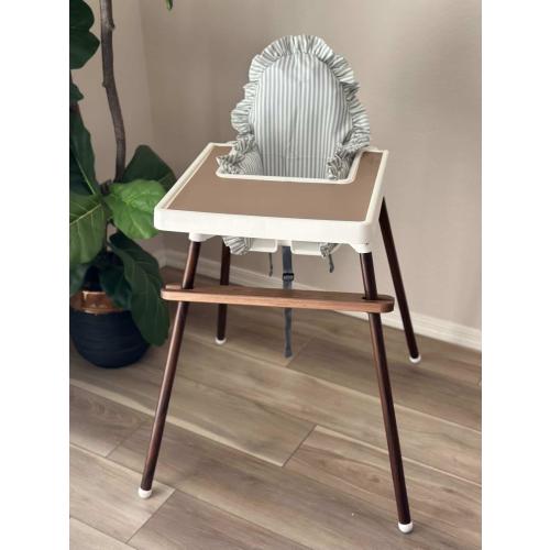 Mocha Silicone Placemat for Ikea Antilop High Chair: Wipe Clean