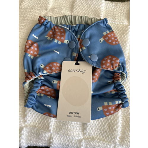 Outer cloth diaper - turtles!
