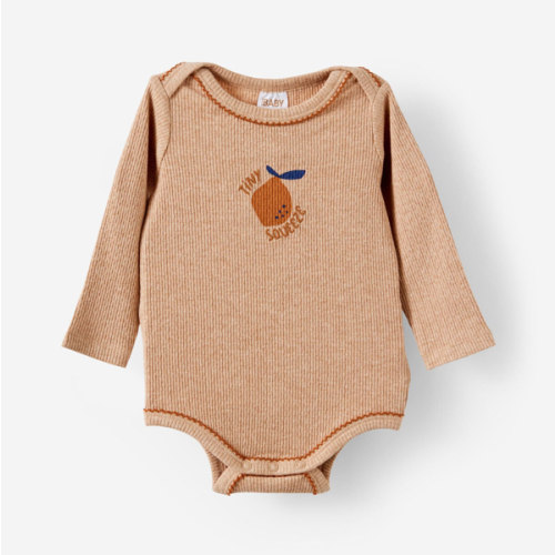 Organic Pointelle Long Sleeve Onesie