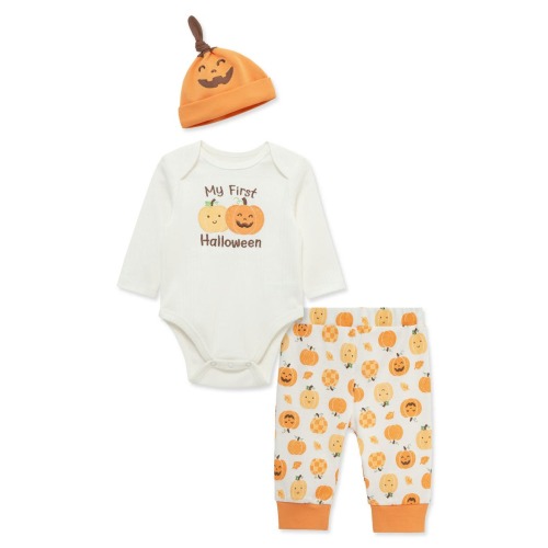 Kids' My First Halloween 3-Piece Bodysuit, Pants & Hat Set, 9M