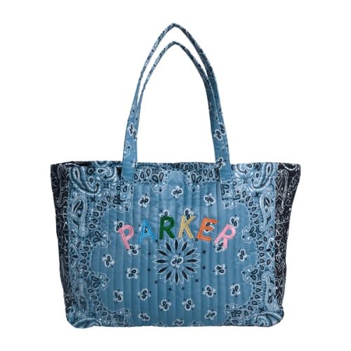 Personalized Bandana Tote | Quilted Embroidered Tote Bag