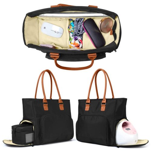 Yummy Mummy Breast Pump and Diaper Bag with Cooler Bag - Fit Most Breast Pumps Like Medela, Spectra S1,S2, Evenflo