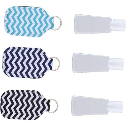 6pcs Hand Bottle Cover Stylish Bottle Sleeve with Keychain for Outdoor Use Durable Patterned Protector for Easy Carrying and Convenience