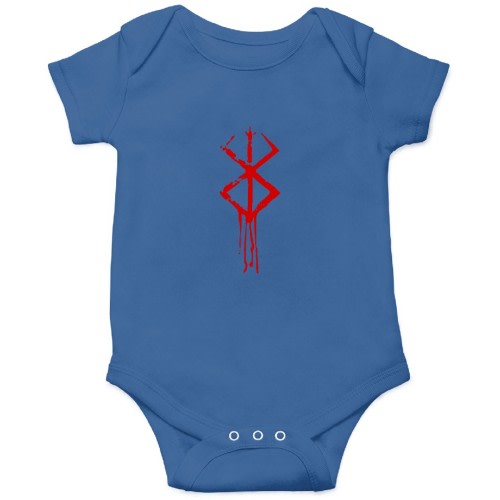 Berserkk Logo Onesie - Guts Collection Kids's Short Sleeve Onesie 12M Royal sold by Chris James | SKU 147958306 | Printerval