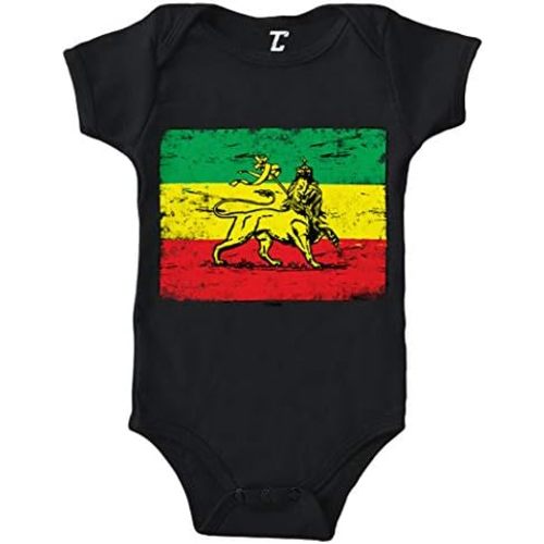 Tcombo Lion Flag - Rasta Jamaica Country Pride Bodysuit