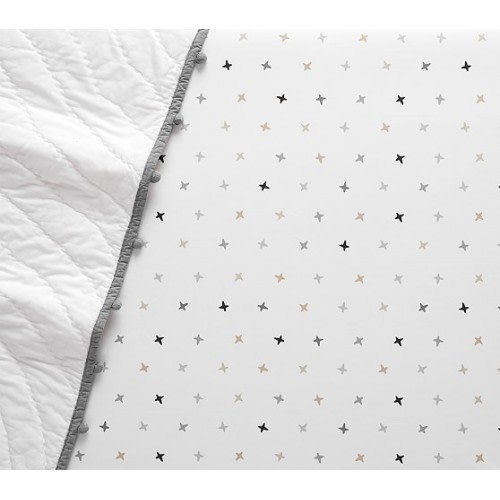 Rowan Stitch Organic Fitted Crib Sheet