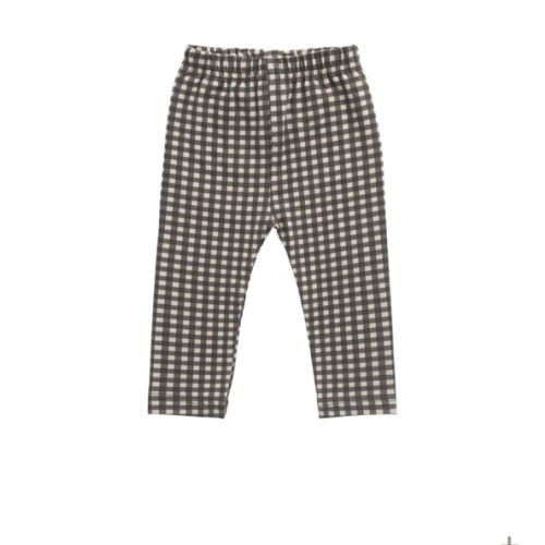 Organic Cotton Everyday Legging - Mini Gingham Bistre – Jamie Kay USA