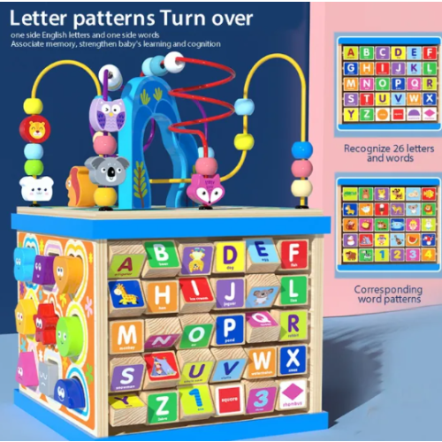 Montessori Childhood Learning Educationa Toys Wooden Gift Kids Color Cognition Puzzles Math Toys