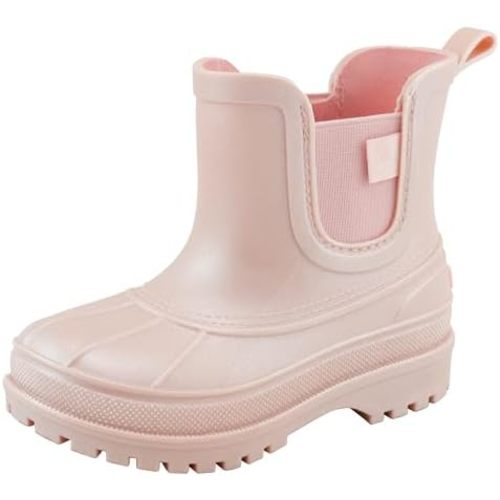 Sperry Toddler Chelsea Rain Boots, Waterproof Rubber Kids Rainboot, Girls/Boys Light Water Shoes for Muddy Park/Hiking