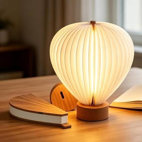 Hot Air Balloon Warm Night Light,Dimmable Touch Lamp for Bedroom,Portable Table Bedside Lamp,hot air balloon lantern decor,1200 mAh battery,Portable Camping Lamp for Outdoor,Bedroom,Party Decor
