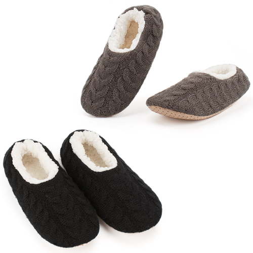 cosyone1997 2-Pair Women's Soft House Slippers, Fuzzy Cozy Warm Indoor Sock Shoes, Unique Birthday Gifts for Mom Grandma Girlfriend