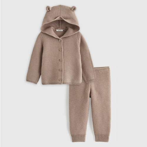 100% Organic Cotton Sweater Set in Oatmeal