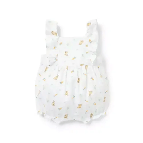 White Bunny Bunny Pajama Romper&nbsp; by Janie and Jack