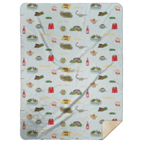 Pittsburgh Plush Throw Blanket 60x80 Meaningful Reminder of Home