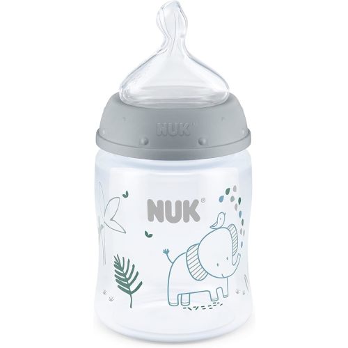 NUK Smooth Flow Anti Colic Baby Bottle, 5 oz, Elephant