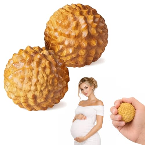 2 Pcs Acupressure Balls for Labor | Labor Comb for Pain, Acupressure Ball, Hand Massage Ball, Spiky Stress Relief, Natural Labor and Delivery Essentials