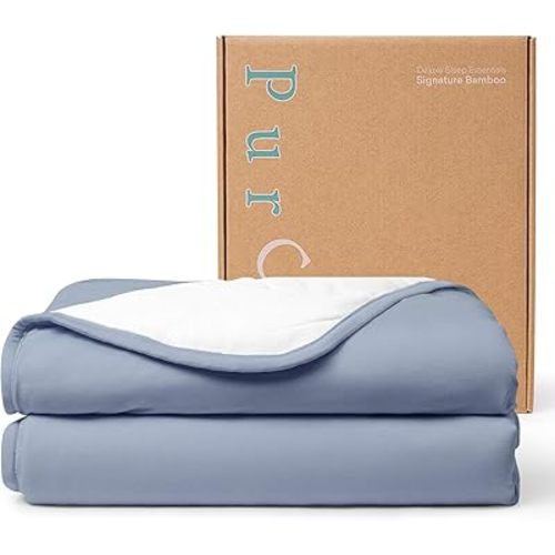 PurComfy Supersoft Toddler Comforter, Premium Bamboo Viscose Crib Blanket, Breathable 1.0 Tog Crib Quilt for All Seasons 39"×55"