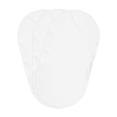 Boppy Changing Pad Liners, Pack of 3, White, Soft Terrycloth with Waterproof Backing Makes Wiggly Diaper Changes Easier and Comfy, for Quicker Cleanup of Changing Pads, Machine Washable and Dryable