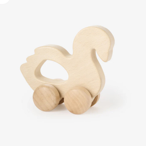 Wooden Push Toy Swan – Elegant Baby