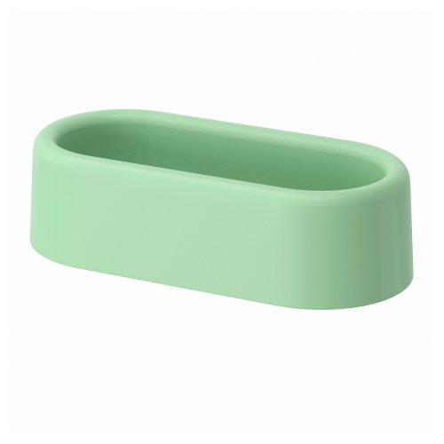 HUMLESJÖN Basket with suction cup - light green 10 ¼x5x2 ¾ "