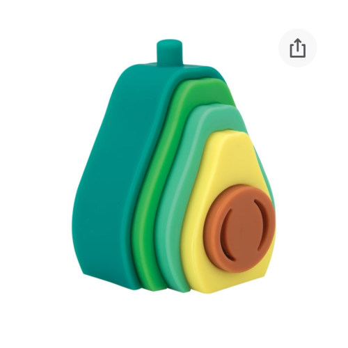 Silicone Stacking Avocado Toy