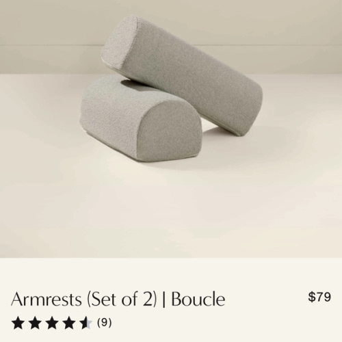 Armrests (Set of 2) | Boucle – House of Noa
