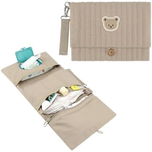 Baby Diaper Bag Organizer Pouches (Brown)