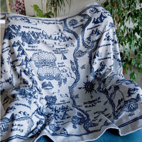 Realm of Middle-earth Ink Lightweight Children's Blanket