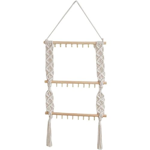 Woven Tapestry Hair Clips Hair Bows Holder Hairpin Hanging Ornament Home Bedroom Decor